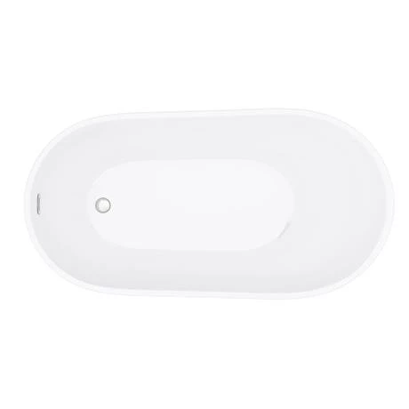 Toreno 1370 Small Modern Slipper Free Standing Bath 6 Toreno 1370 Small Modern Slipper Free Standing Bath - Image 4