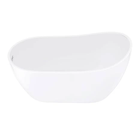 Toreno 1370 Small Modern Slipper Free Standing Bath 7 Toreno 1370 Small Modern Slipper Free Standing Bath - Image 5
