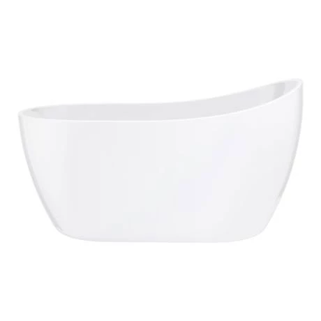 Toreno 1370 Small Modern Slipper Free Standing Bath 8 Toreno 1370 Small Modern Slipper Free Standing Bath - Image 6
