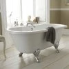 Nuie Grosvenor 1500 Small Double Ended Roll Top Bath inc. Chrome Legs