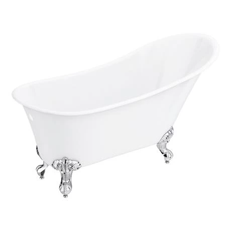 Harlow 1610 x 705mm Slipper Bath + Chrome Leg Set 5 Harlow 1610 x 705mm Slipper Bath + Chrome Leg Set - Image 3