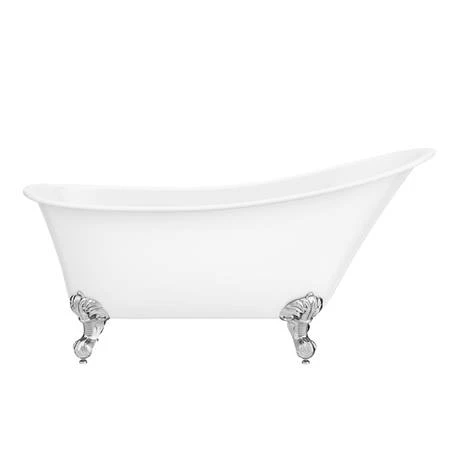 Harlow 1610 x 705mm Slipper Bath + Chrome Leg Set 6 Harlow 1610 x 705mm Slipper Bath + Chrome Leg Set - Image 4