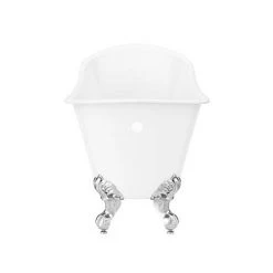 Harlow 1610 x 705mm Slipper Bath + Chrome Leg Set 13 Harlow 1610 x 705mm Slipper Bath + Chrome Leg Set -Deals Freestanding Baths Store HARLOW1795B d5 460