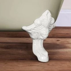 Hurlingham Belvoir 0TH Cast Iron Roll Top Bath (1840x780mm) with White Feet -Deals Freestanding Baths Store HUR034 036 d1 460