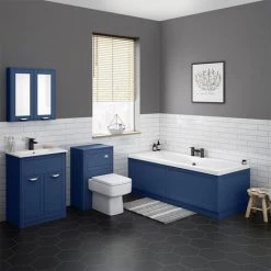 Keswick Blue 700mm Traditional Bath End Panel 5 Keswick Blue 700mm Traditional Bath End Panel -Deals Freestanding Baths Store KES BLU EP D1 460