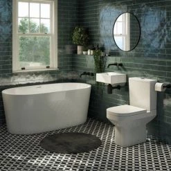 Brooklyn 1500 x 750mm Small Double Ended Free Standing Bath -Deals Freestanding Baths Store LBT27W d5 460