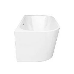 Apollo Back To Wall Modern Curved Bath (1700 x 800mm) -Deals Freestanding Baths Store LBT40W n d3 460