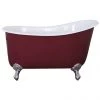 JIG Lyon Cast Iron Roll Top Slipper Bath (1370x730mm) with Feet