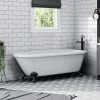 Bromley 1780 Single Ended Roll Top Bath + Matt Black Leg Set 1 Bromley 1780 Single Ended Roll Top Bath + Matt Black Leg Set -Deals Freestanding Baths Store MBBROM1780B prod