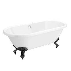 Duke 1795 Traditional Roll Top Bath + Matt Black Leg Set -Deals Freestanding Baths Store MBDUKE1795B d2 460