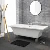 Milan 1520 Square Modern Roll Top Bath with Legs -Deals Freestanding Baths Store MILAN1520 np
