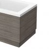 Brooklyn Grey Avola Wood Effect End Bath Panels - Various Sizes -Deals Freestanding Baths Store MPDE nw p