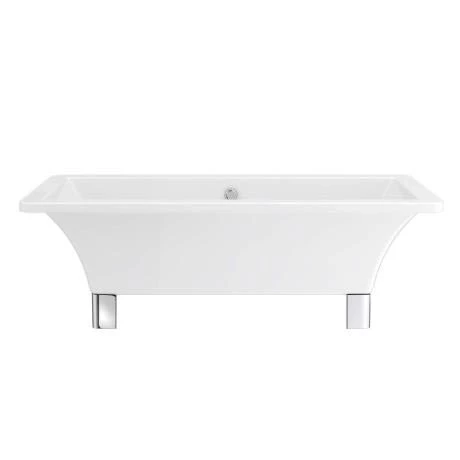 Milan 1520 Square Modern Roll Top Bath with Legs 4 Milan 1520 Square Modern Roll Top Bath with Legs - Image 2