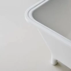 Clearwater - Lonio Natural Stone Bath Hand Polished White - 1700 x 750mm - N19 -Deals Freestanding Baths Store N19 detail2 460