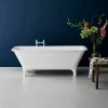 Clearwater - Lonio Natural Stone Bath Hand Polished White - 1700 x 750mm - N19