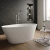 Hudson Reed Rose L1510 x W760mm Oval Freestanding Bath - NBB002 -Deals Freestanding Baths Store NBB002 p