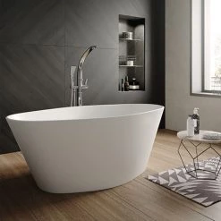 Hudson Reed Rose L1510 x W760mm Oval Freestanding Bath - NBB002