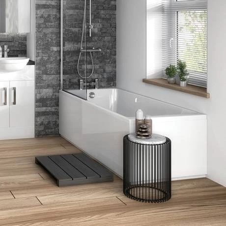 Hudson Reed Gloss White 750 End Straight Bath Panel - OFF171 4 Hudson Reed Gloss White 750 End Straight Bath Panel - OFF171 - Image 2