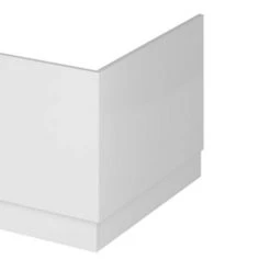 Hudson Reed Gloss White 750 End Straight Bath Panel - OFF171