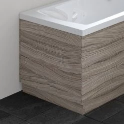 Hudson Reed Driftwood 750 End Straight Bath Panel - OFF271