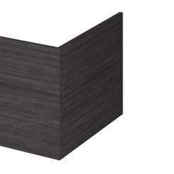 Hudson Reed Hacienda Black 700 Square Shower Bath End Panel - OFF679