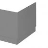 Hudson Reed Gloss Grey 700 End Straight Bath Panel - OFF970