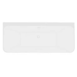 Orion Matt Black Back To Wall Modern Square Bath (1700 x 740mm) -Deals Freestanding Baths Store ORI17BLK NW D3 460