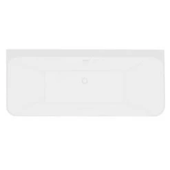 Orion Matt Grey Back To Wall Modern Square Bath (1700 x 740mm) 11 Orion Matt Grey Back To Wall Modern Square Bath (1700 x 740mm) -Deals Freestanding Baths Store ORI17GRY NW D3 460