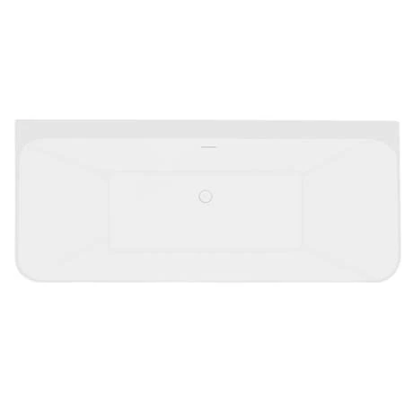 Orion Matt Grey Back To Wall Modern Square Bath (1700 x 740mm) 6 Orion Matt Grey Back To Wall Modern Square Bath (1700 x 740mm) - Image 4