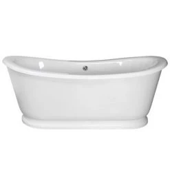Old London Greenwich 1740 x 800mm Double Ended Slipper Freestanding Bath - LDB002 -Deals Freestanding Baths Store Old London Greenwich Double Ended Slipper Freestanding Bath with Skirt LDB002 d1 460