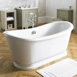 Old London Greenwich 1740 x 800mm Double Ended Slipper Freestanding Bath - LDB002