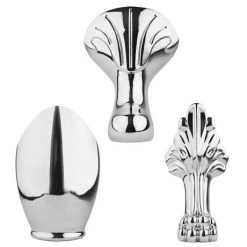 Old London Kenton 1690 x 745 'D' Shaped Back To Wall Bath + Chrome Leg Set -Deals Freestanding Baths Store Old London Kenton bath d5 460