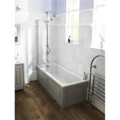 Old London - End Bath Panel & Plinth - Stone Grey - 3 Size Options -Deals Freestanding Baths Store Old London Panel D2NNNNNN 375