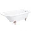 Appleby 1700 Roll Top Shower Bath + Rose Gold Leg Set -Deals Freestanding Baths Store RGAP1700B p