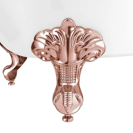 Bromley 1780 Single Ended Roll Top Bath + Rose Gold Leg Set 4 Bromley 1780 Single Ended Roll Top Bath + Rose Gold Leg Set - Image 2