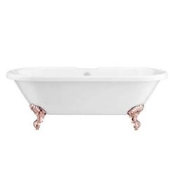 Duke 1795 Traditional Roll Top Bath + Rose Gold Leg Set -Deals Freestanding Baths Store RGDUKE1795B d2 460