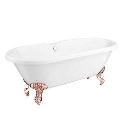Duke 1795 Traditional Roll Top Bath + Rose Gold Leg Set -Deals Freestanding Baths Store RGDUKE1795B n d3 460
