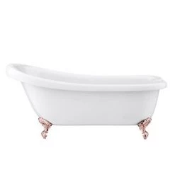 Oxford 1710 Roll Top Slipper Bath + Rose Gold Leg Set 7 Oxford 1710 Roll Top Slipper Bath + Rose Gold Leg Set -Deals Freestanding Baths Store RMOX1710B d2 460