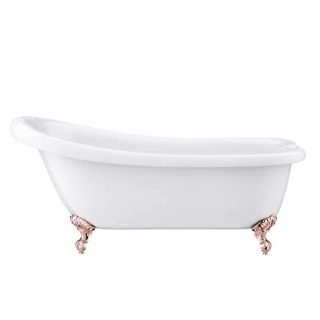 Oxford 1710 Roll Top Slipper Bath + Rose Gold Leg Set 5 Oxford 1710 Roll Top Slipper Bath + Rose Gold Leg Set - Image 3