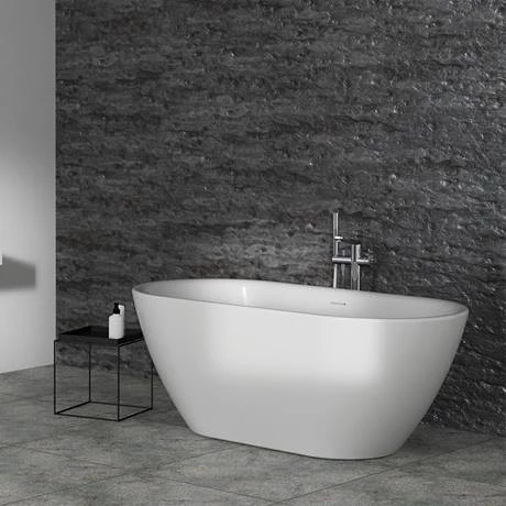 Ideal Standard Adapto 1550 x 750mm Oval Freestanding Double Ended Bath with Clicker Waste - T465901 7 Ideal Standard Adapto 1550 x 750mm Oval Freestanding Double Ended Bath with Clicker Waste - T465901 - Image 5