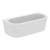 Ideal Standard Adapto 1800 x 800mm D-Shape Freestanding Bath with Clicker Waste - T466001 -Deals Freestanding Baths Store T466001 P