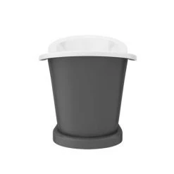 Trafalgar Grey 1685 x 745 Double Ended Slipper Roll Top Bath -Deals Freestanding Baths Store TGRY1685 n d2 460