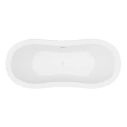 Trafalgar Grey 1685 x 745 Double Ended Slipper Roll Top Bath -Deals Freestanding Baths Store TGRY1685 n d3 460