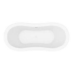 Trafalgar 1685 x 745 Double Ended Slipper Roll Top Bath -Deals Freestanding Baths Store TWHT1685 n d2 460