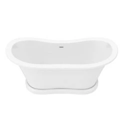 Trafalgar 1685 x 745 Double Ended Slipper Roll Top Bath -Deals Freestanding Baths Store TWHT1685 n d3 460