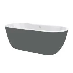 Verona Grey Freestanding Modern Bath -Deals Freestanding Baths Store Verona Grey Freestanding Modern Bath detail1 460