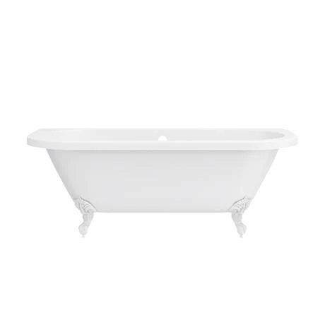 Admiral 1685 Back To Wall Roll Top Bath + White Leg Set 7 Admiral 1685 Back To Wall Roll Top Bath + White Leg Set - Image 5