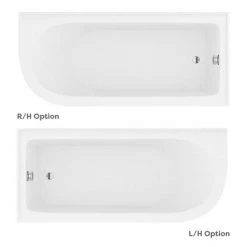 Appleby 1700 Roll Top Shower Bath + White Leg Set 10 Appleby 1700 Roll Top Shower Bath + White Leg Set -Deals Freestanding Baths Store WHTAP1700B N D5 460