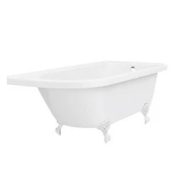 Appleby 1700 Roll Top Shower Bath + White Leg Set 12 Appleby 1700 Roll Top Shower Bath + White Leg Set -Deals Freestanding Baths Store WHTAP1700B n d2 460