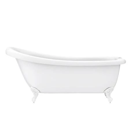 Oxford 1710 Roll Top Slipper Bath + White Leg Set 6 Oxford 1710 Roll Top Slipper Bath + White Leg Set - Image 4